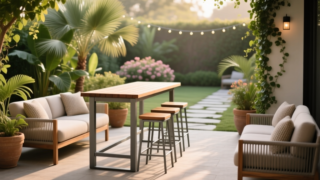 Outdoor Bar Height Tables For Patio Entertaining
