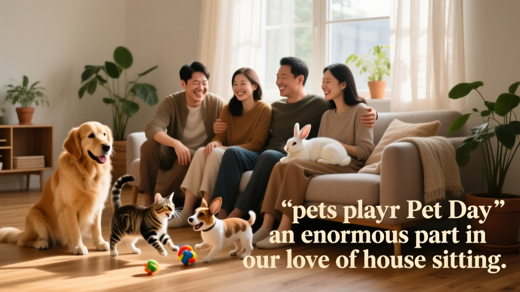 'Pets play an enormous part in our love of house sitting.' | Love Your Pet Day