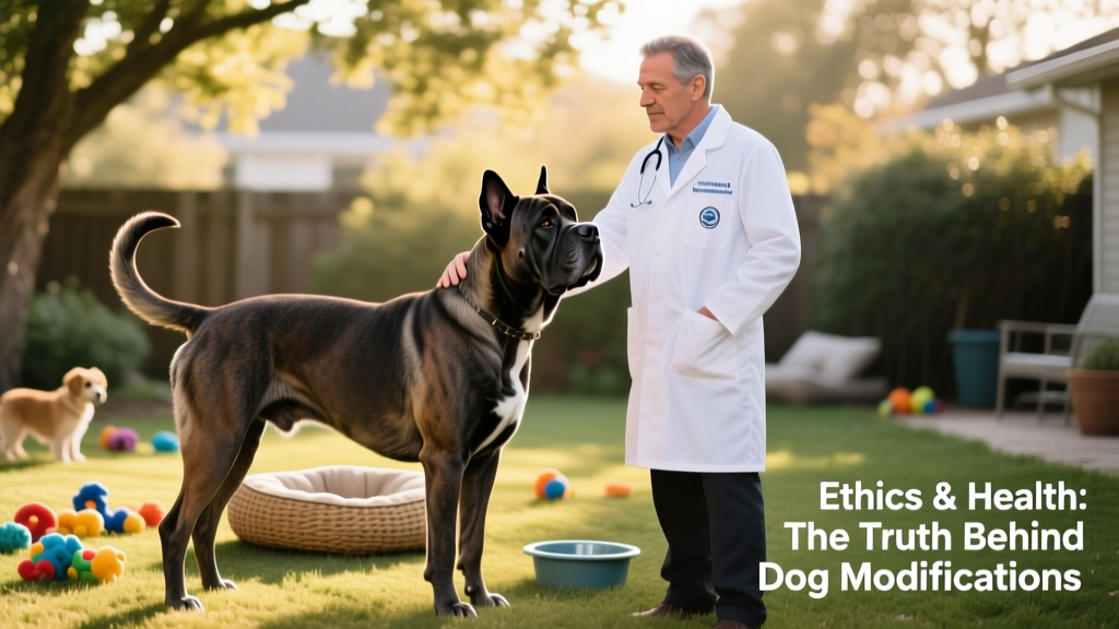 This beautiful Cane Corso has been subjected to both ear cropping and tail docking – both completely unnecessary. | Image Credit: Halina Valiushka, Shutterstock