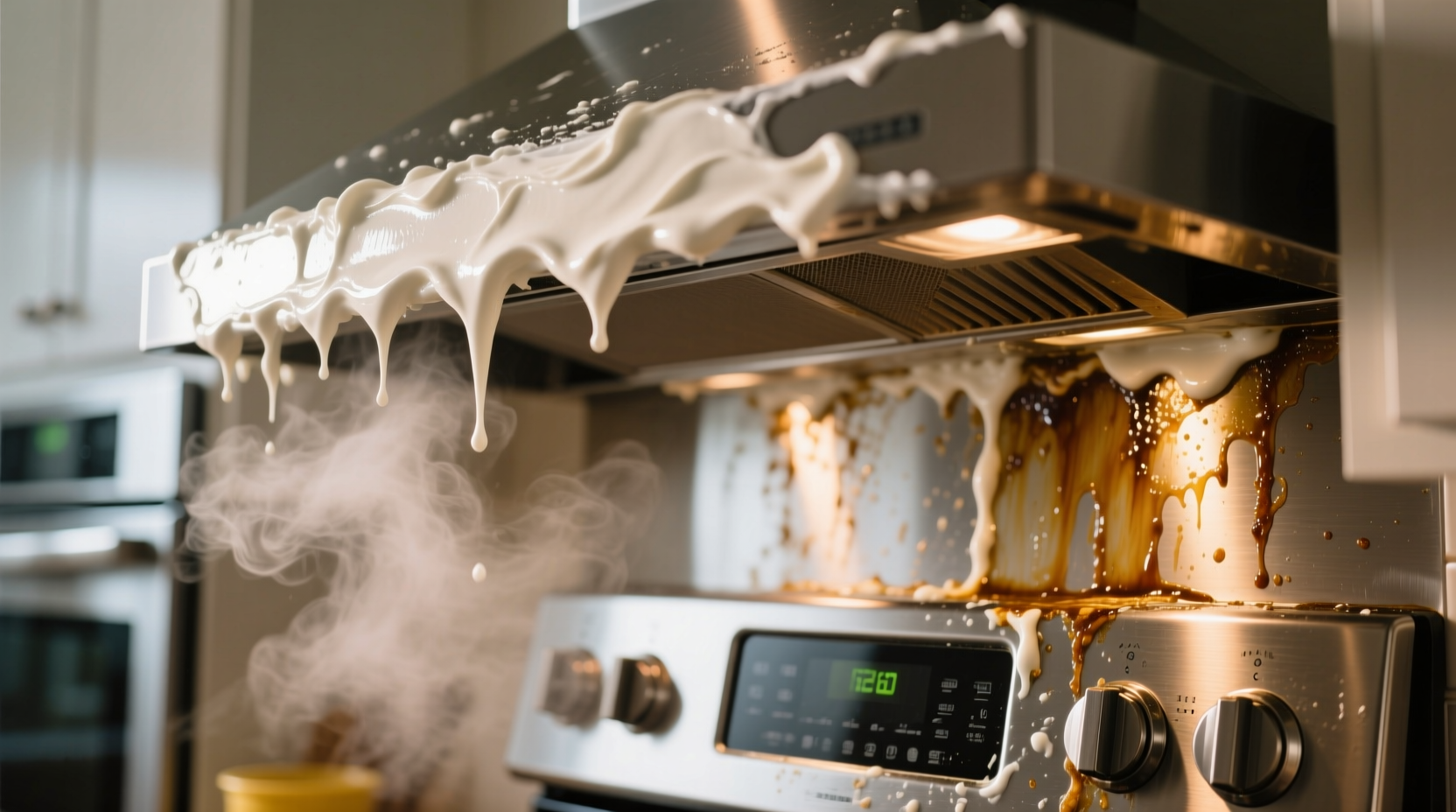 eco friendly cleaning remove grease with cornstarch steam