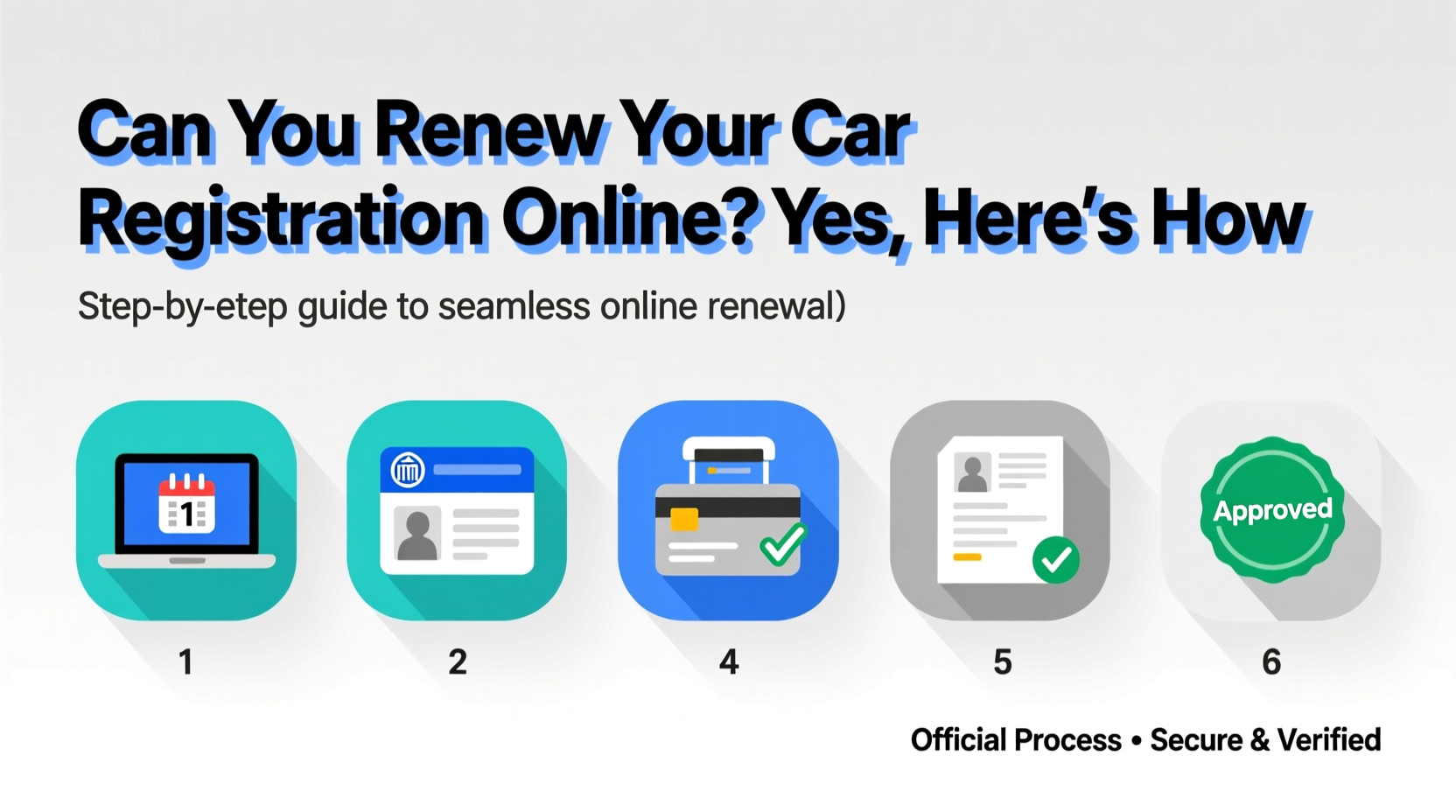 can you renew your car registration online