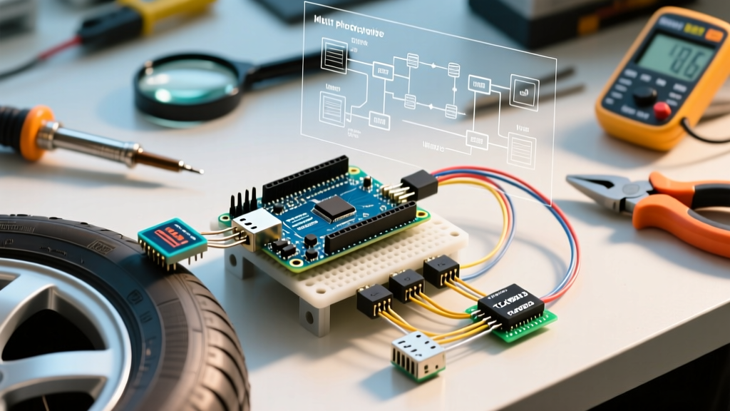 Multi-Peripheral Arduino Tyre Temperature Sensor Setup Guide