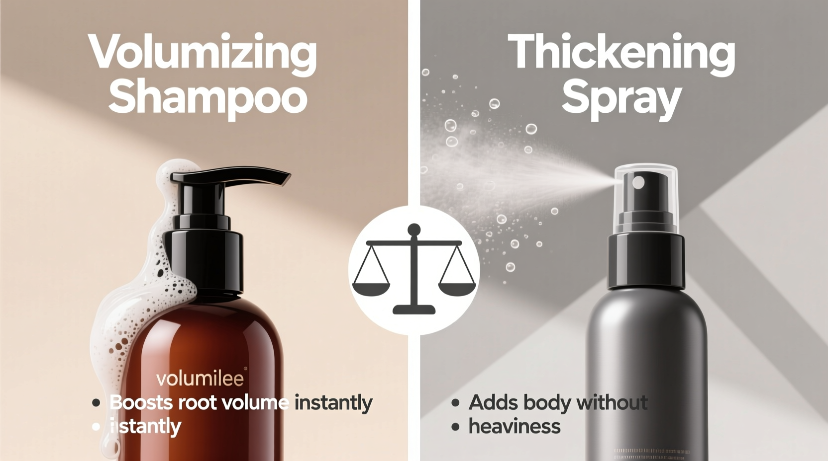 volumizing shampoo vs thickening spray which delivers real results