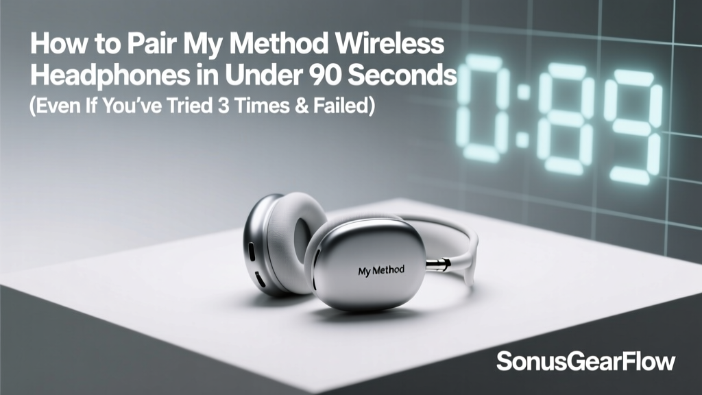 My Method Wireless Headphones Pairing Guide (2026)