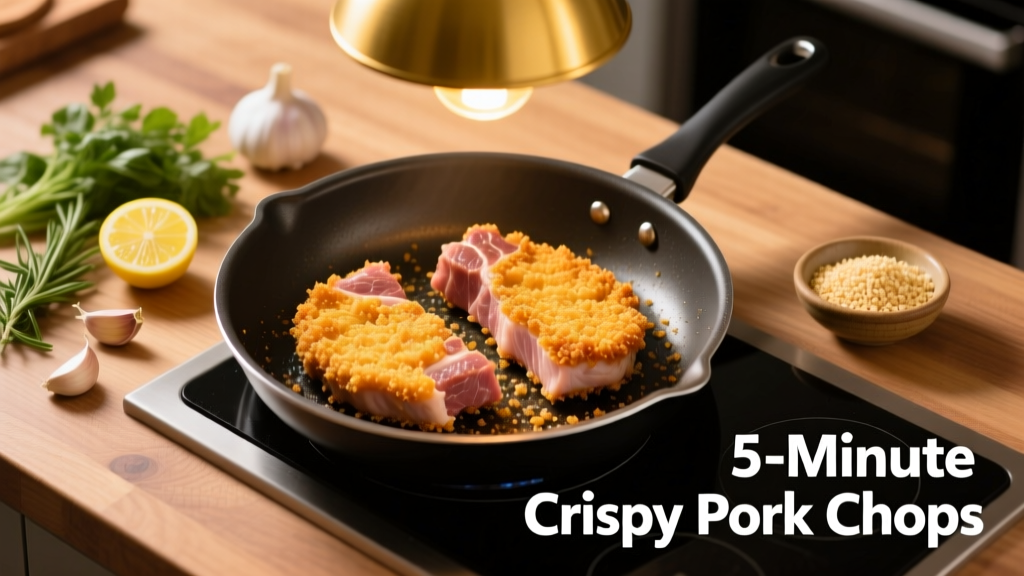 Crispy Panko Pork Chops in Air Fryer (5-Min Prep!)
