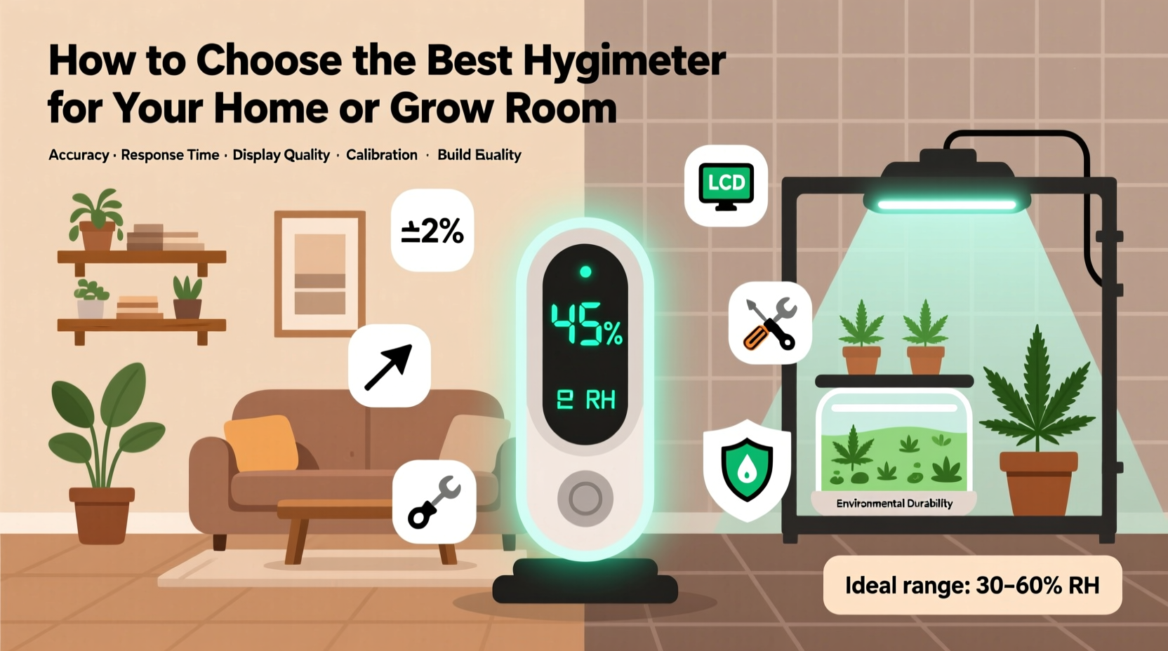 Types of hygrometers for home