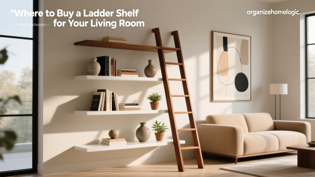 Where to Buy a Ladder Shelf for Your Living Room