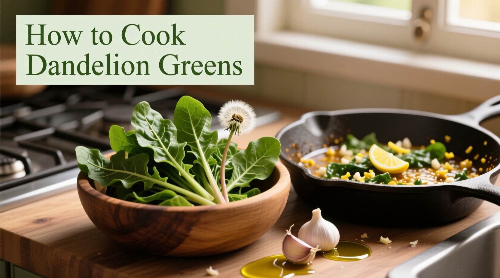 how to cook dandelion greens