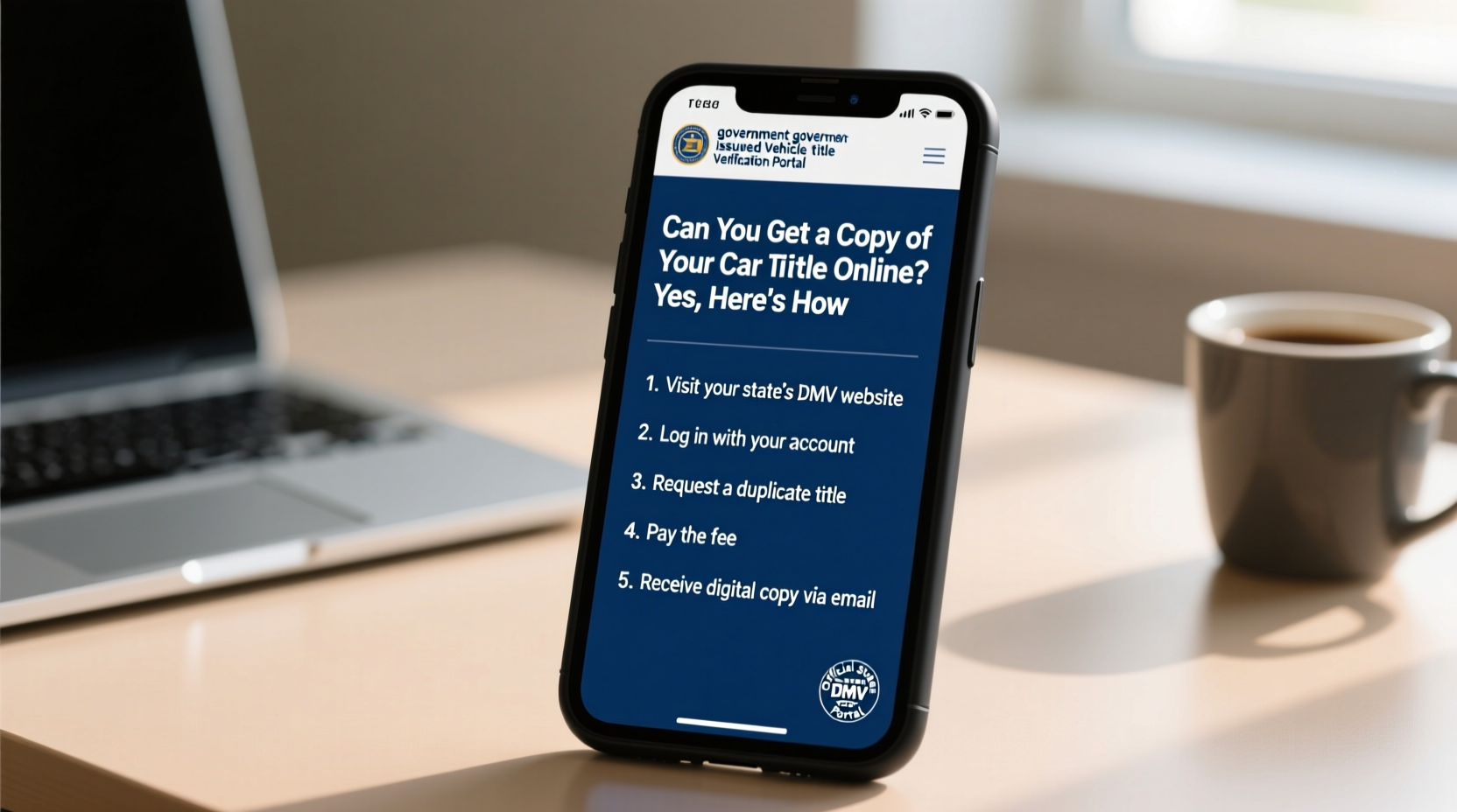 can i get a copy of my car title online