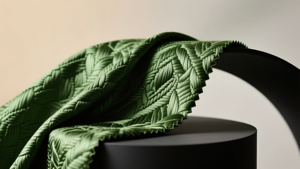 Green Jacquard Fabric: Sustainable Luxury, Decoded