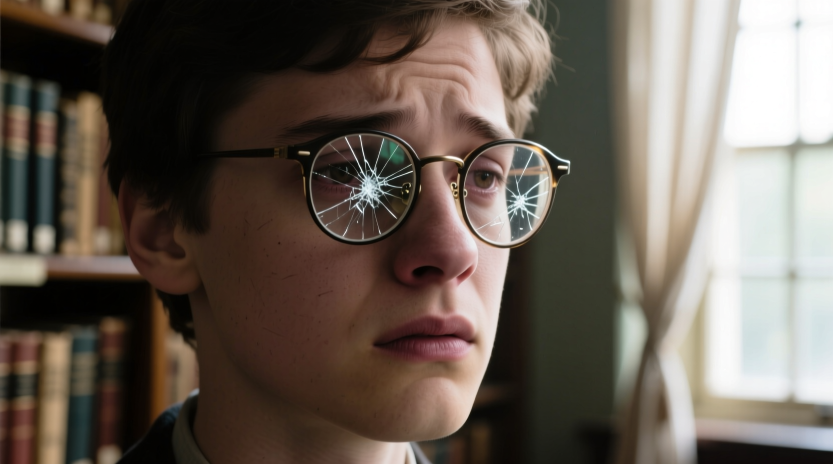 scratches on glasses