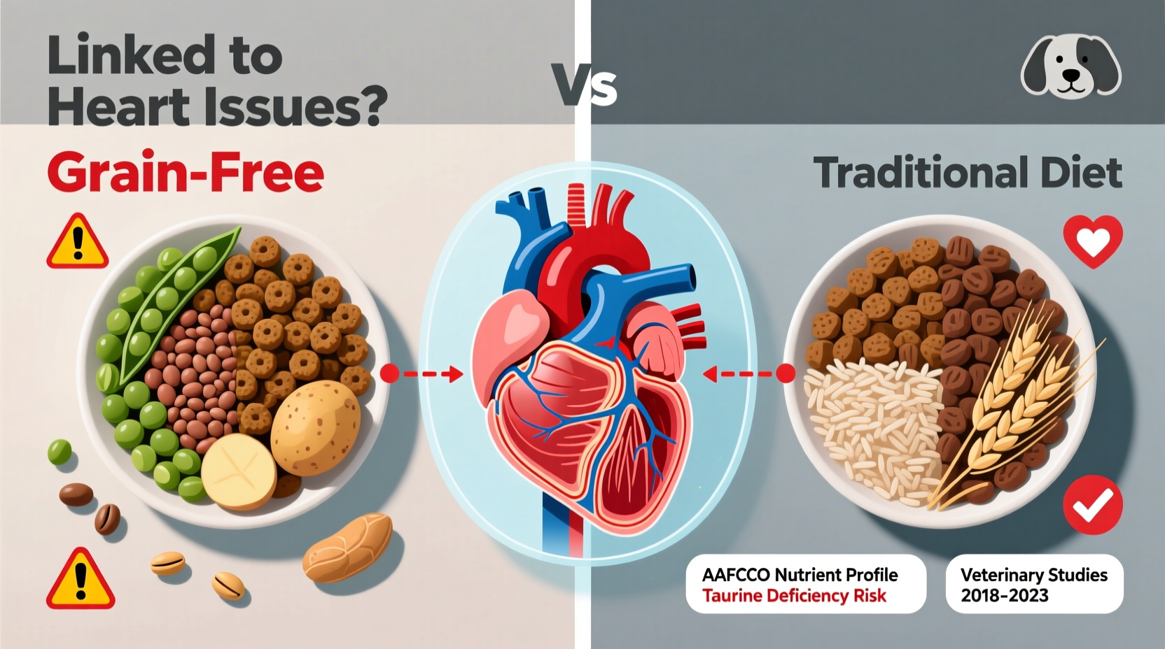 is grain free dog food better or linked to heart issues in pets