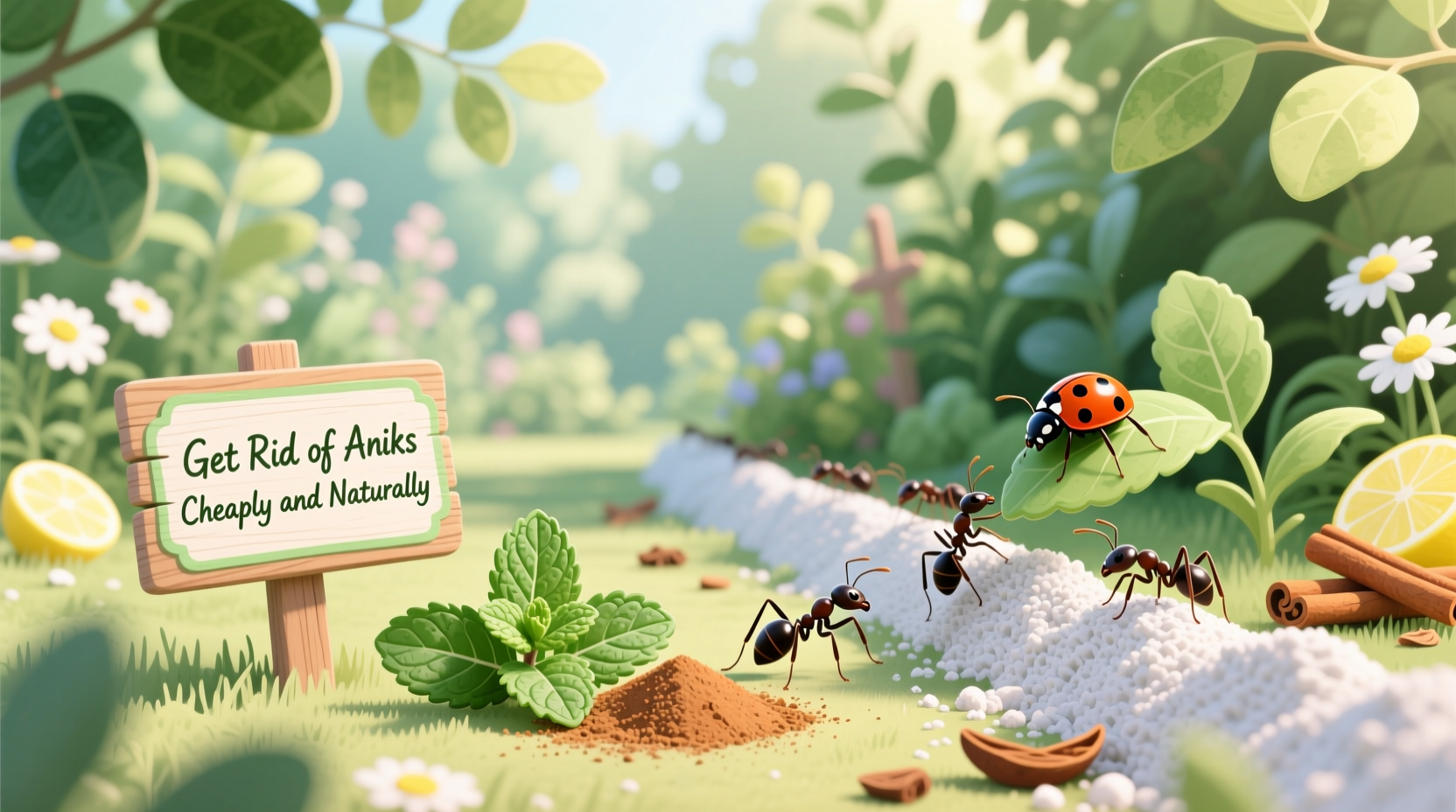 get rid of ants cheaply and naturally