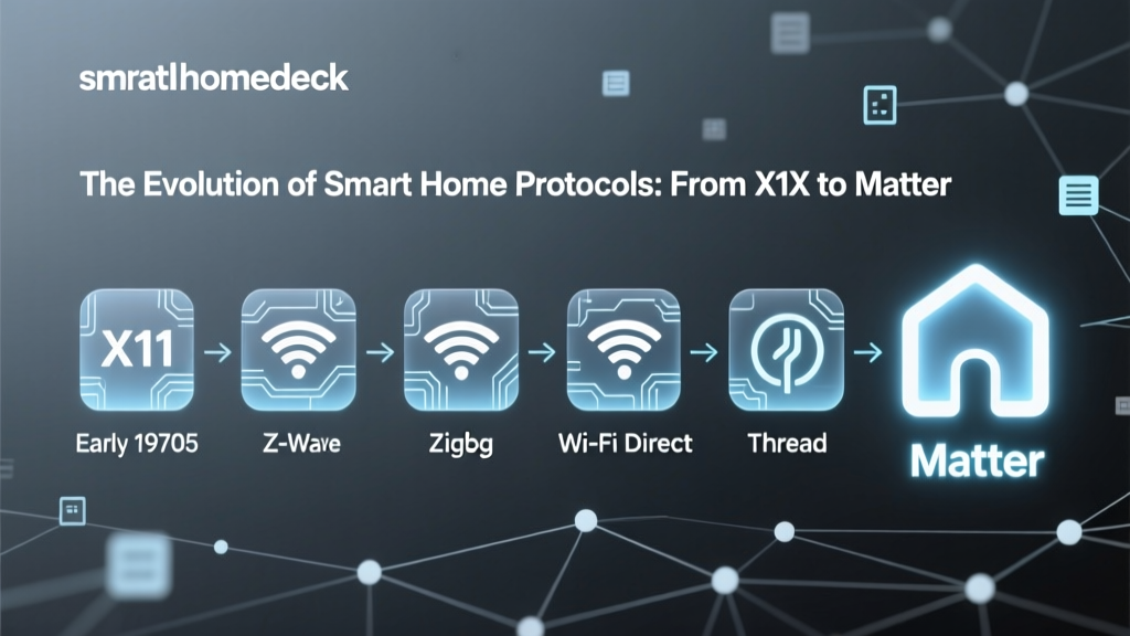 The Evolution of Smart Home Protocols: From X10 to Matter
