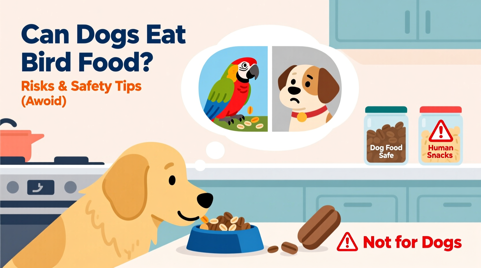 can dogs eat bird food