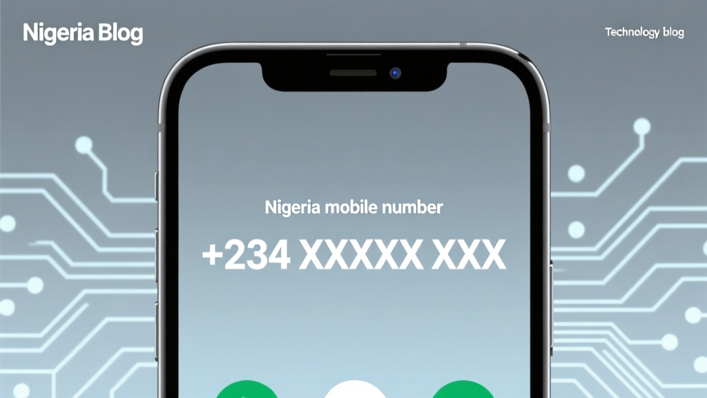 Nigeria Mobile Number Format for International Dialing
