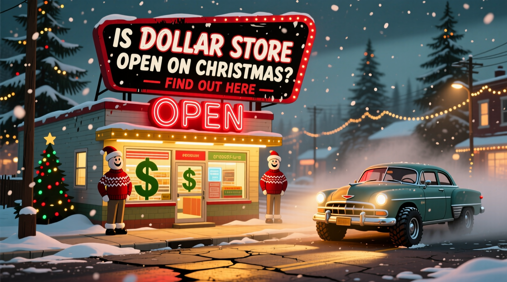 is dollar store open on christmas