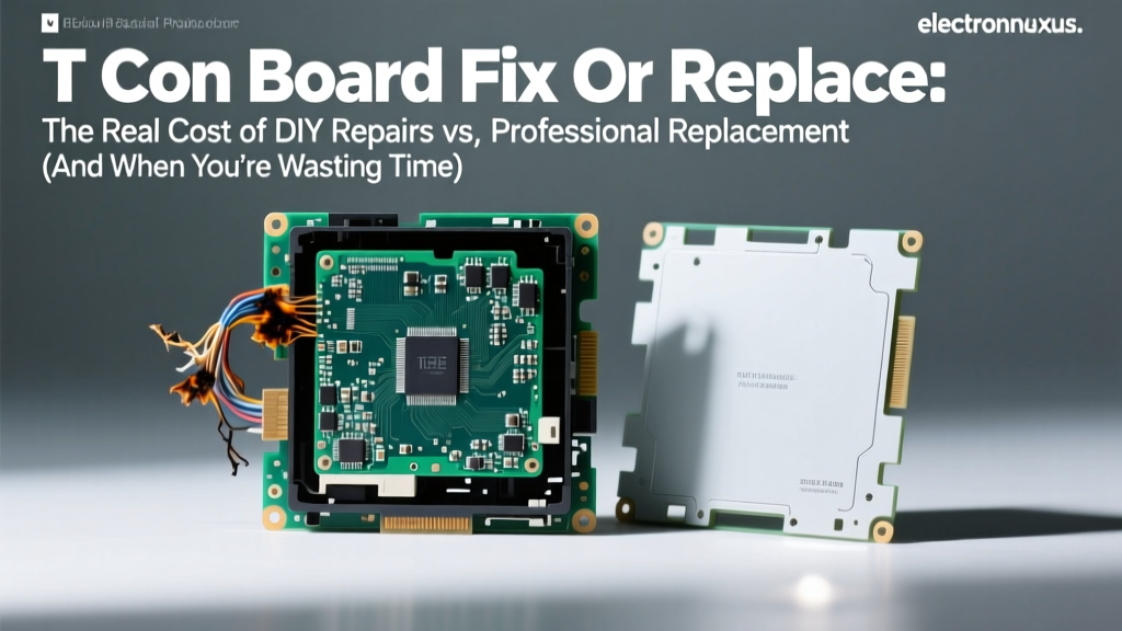 T Con Board Fix Or Replace: The Real Cost of DIY Repairs vs. Professional Replacement (And When You’re Wasting Time)