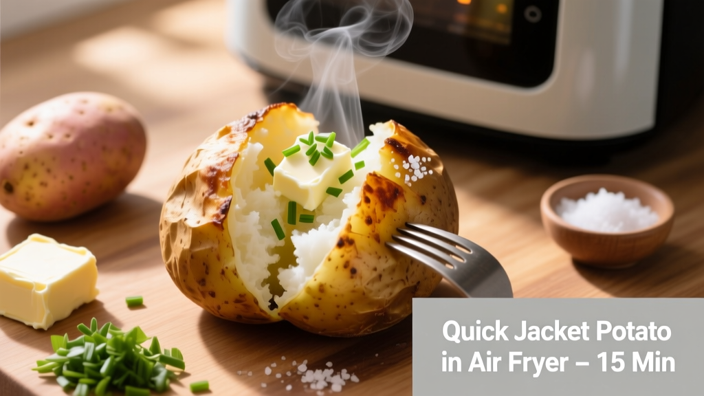 Quick Jacket Potato in Air Fryer (15 Min!)
