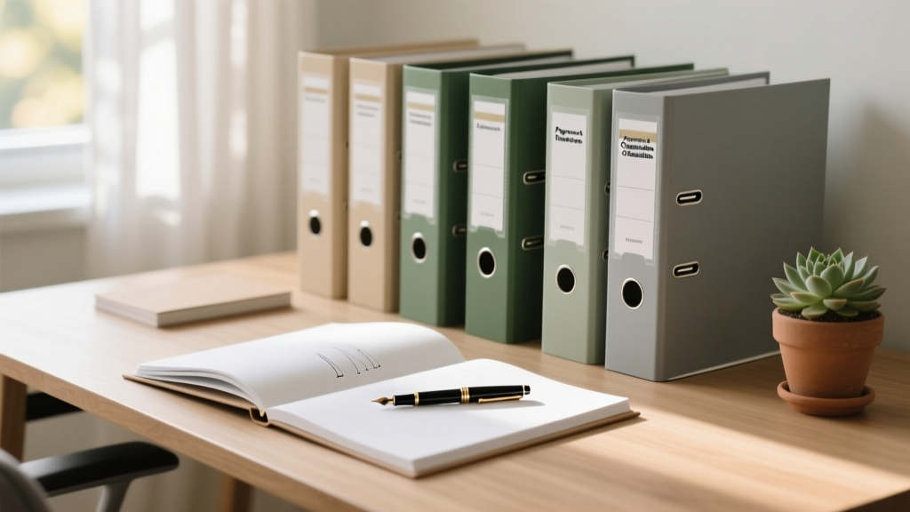 Paperwork Organization with Binders: Simple & Sustainable