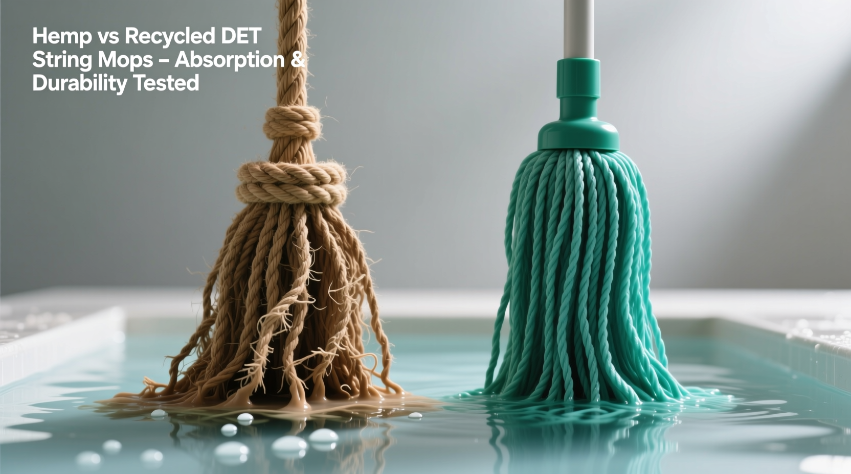 hemp rope vs recycled pet mop which absorbs more