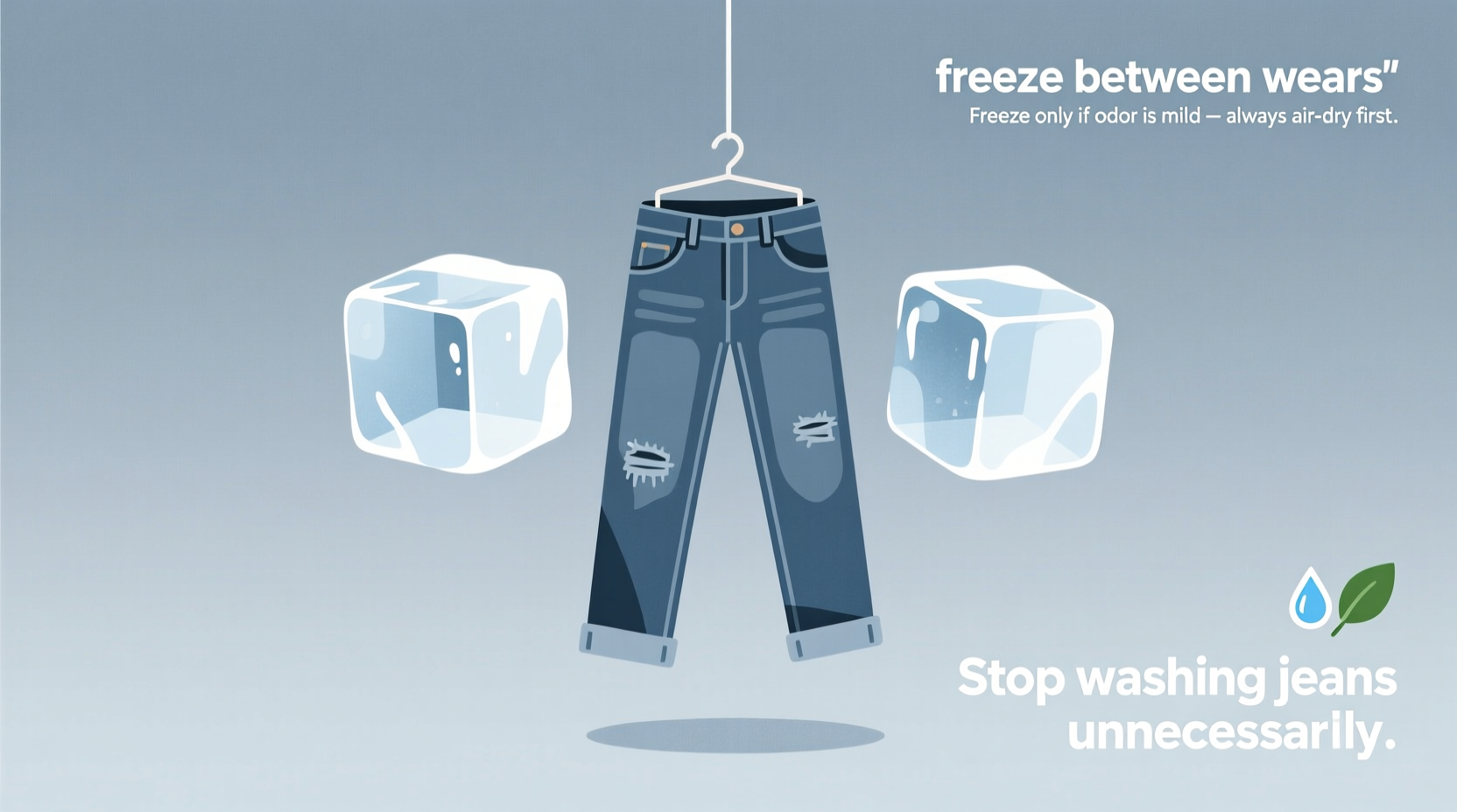 does freezing jeans really work for odor