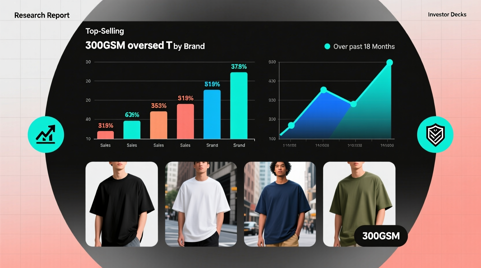 300gsm t shirt oversized top sellers