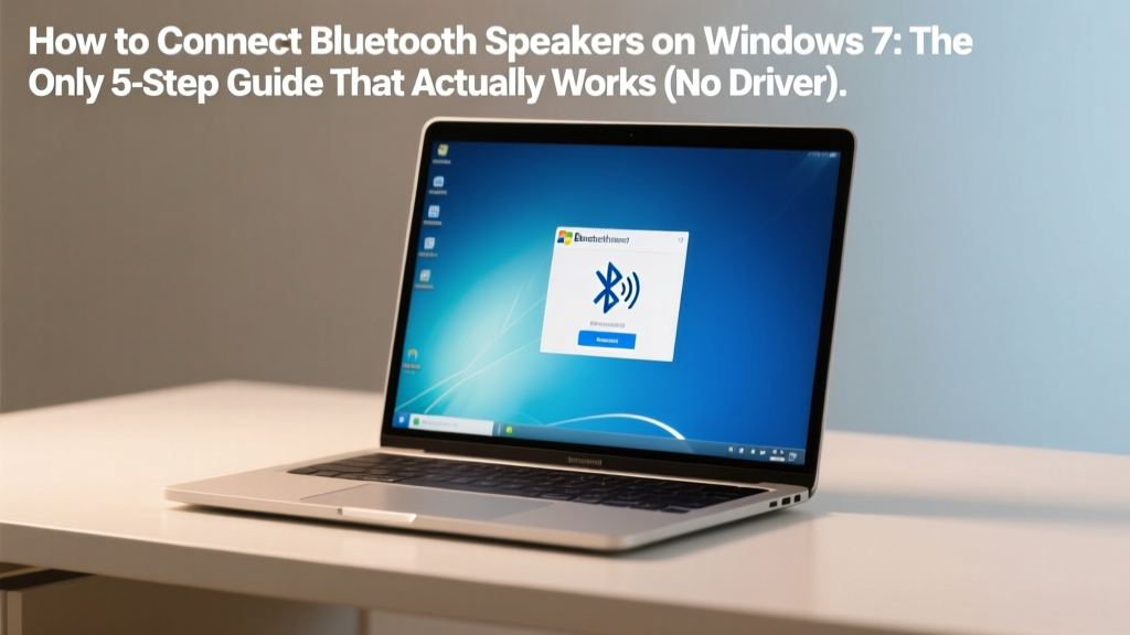 Bluetooth Speakers on Windows 7: 5-Step Fix (2026)
