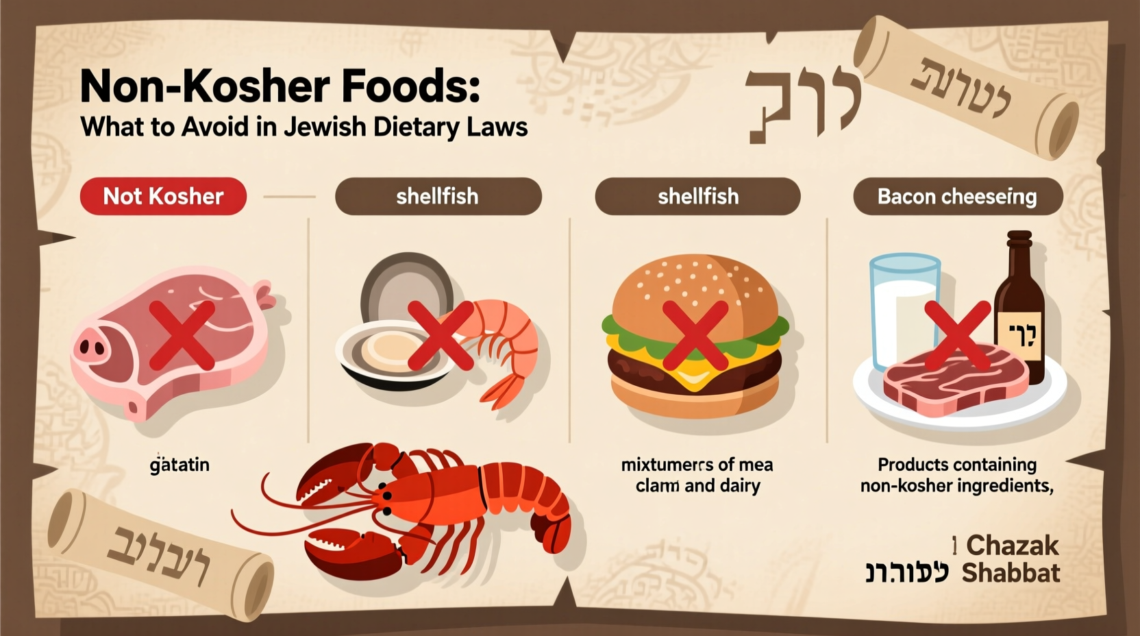 Non-Kosher Foods: Essential Guide to Forbidden Foods