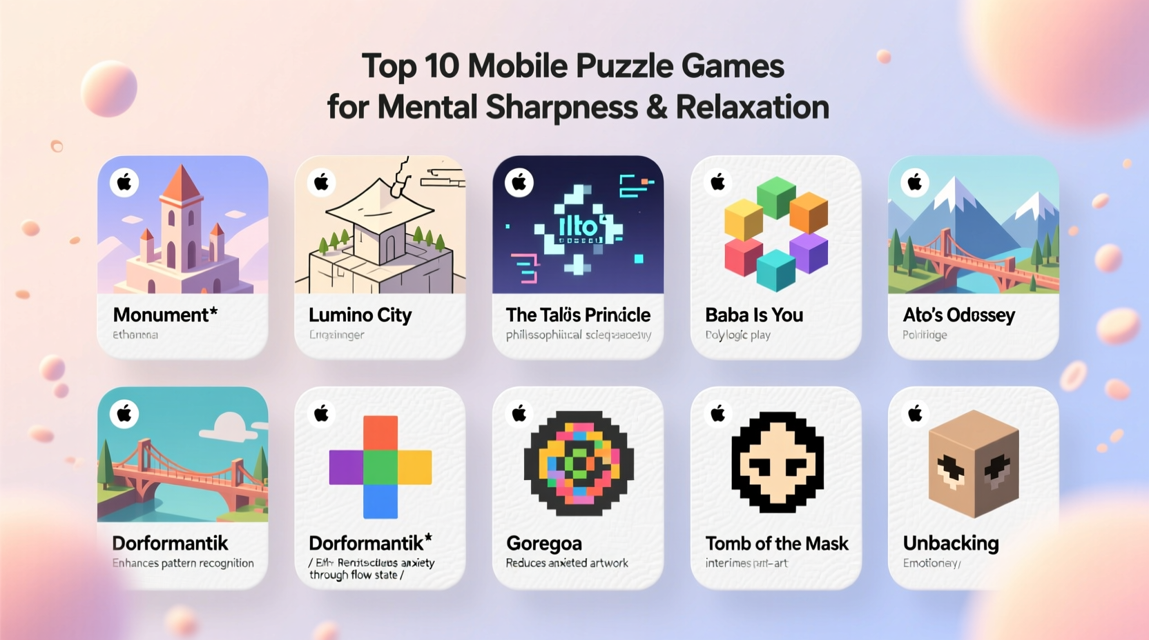 best puzzle games on mobile for mental sharpness and relaxation