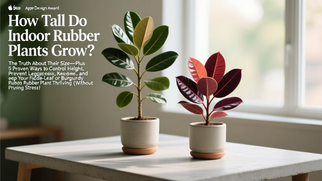Rubber Plant Height Control: 5 Proven Ways (2026)