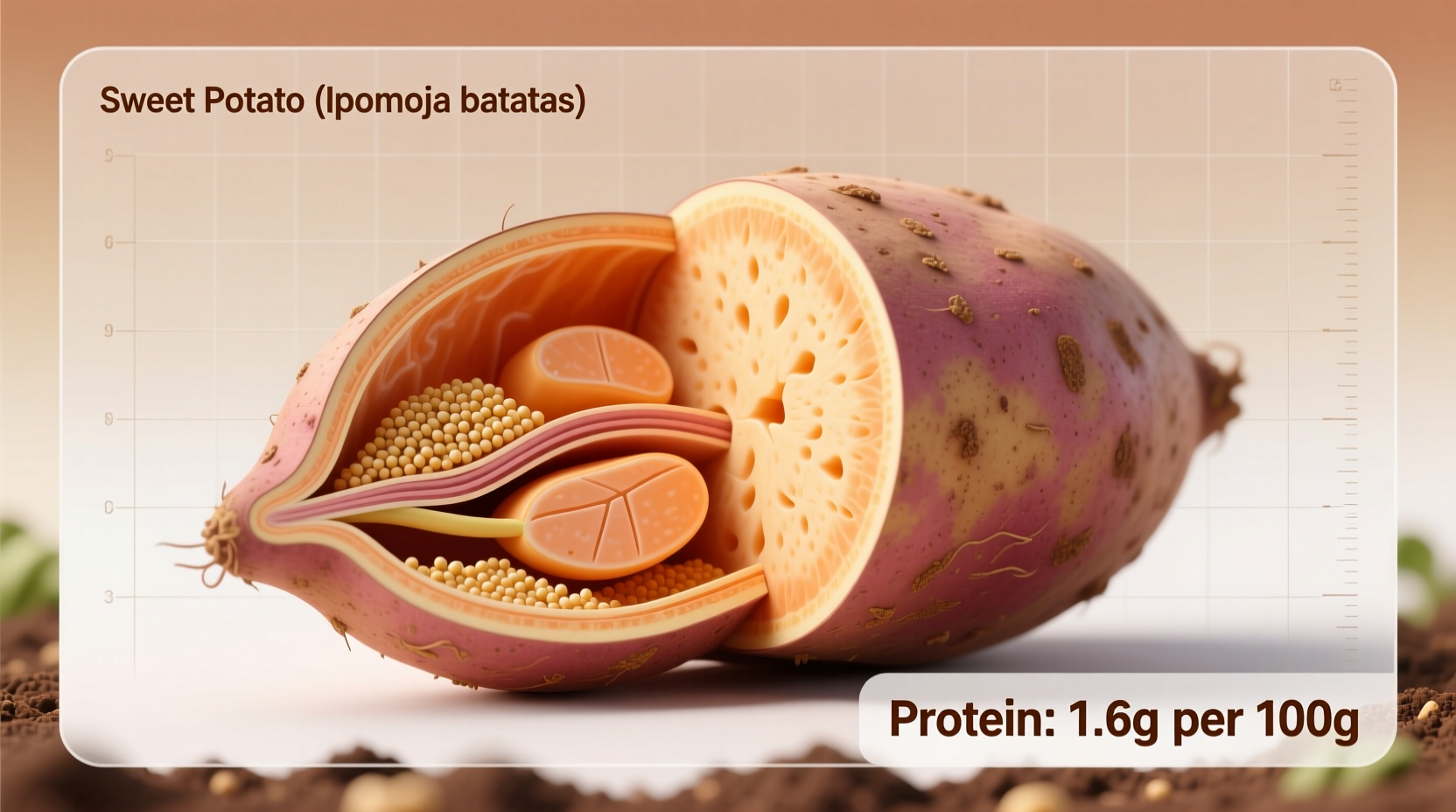 sweet potato protein content