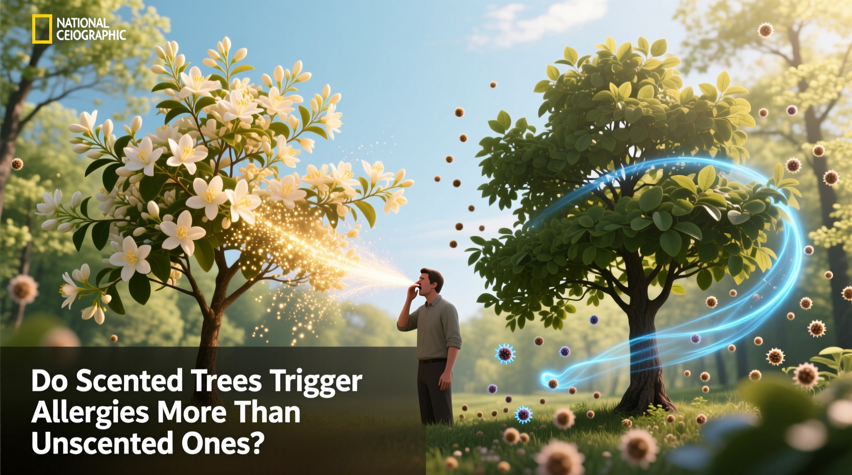do scented trees trigger allergies more than unscented ones