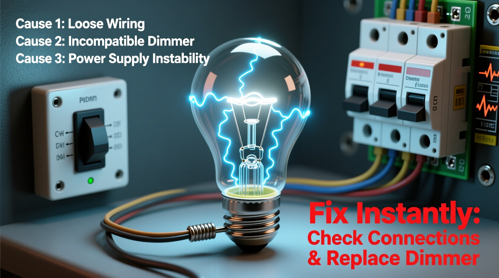 why do led bulbs flicker and how to fix them instantly