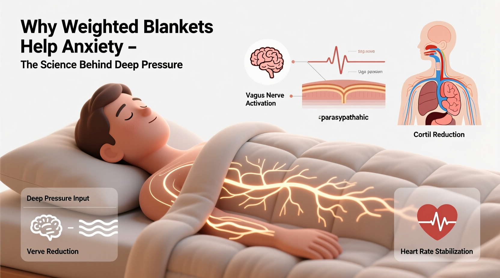 why do weighted blankets help anxiety science behind deep pressure