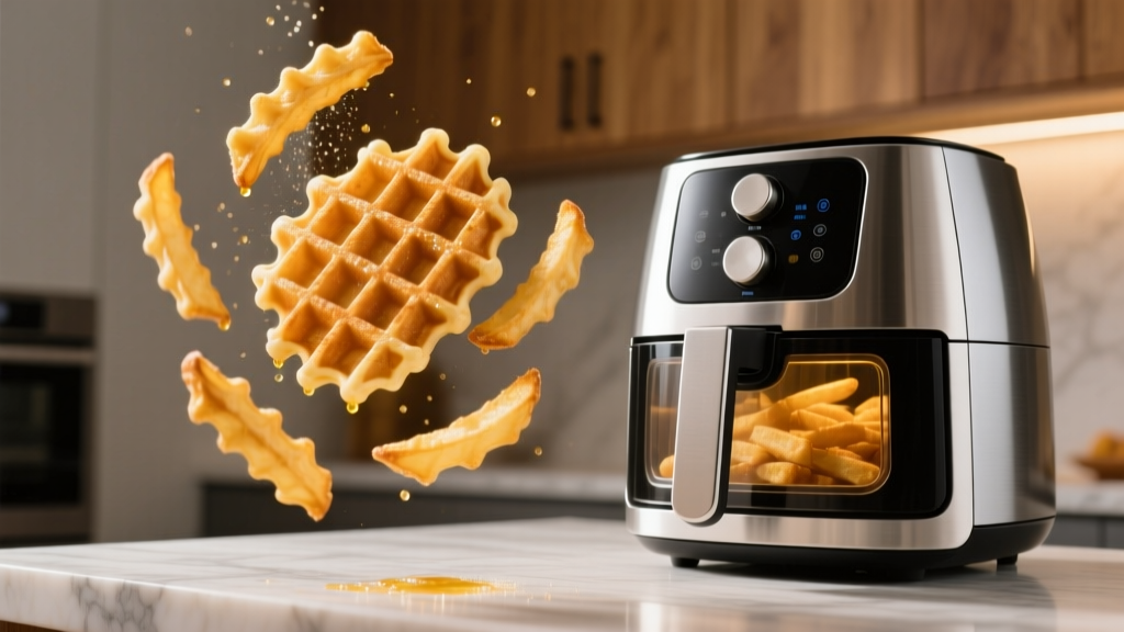Crispy Frozen Waffle Fries in the Air Fryer (5-Minute Trick!)