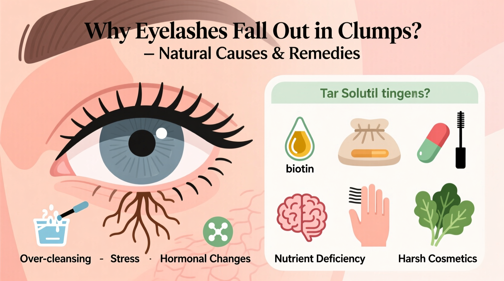 why do my eyelashes fall out in clumps common triggers and how to stop it naturally