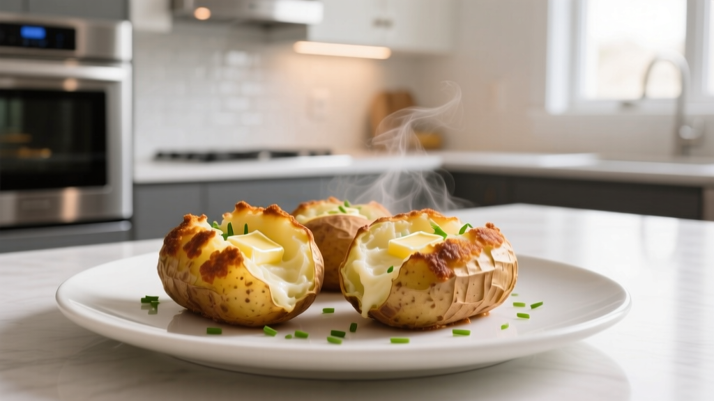 Twice Baked Potatoes in Air Fryer (Crispy & Creamy!)