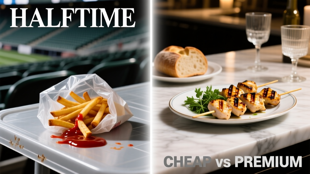 Cheap vs Premium Halftime