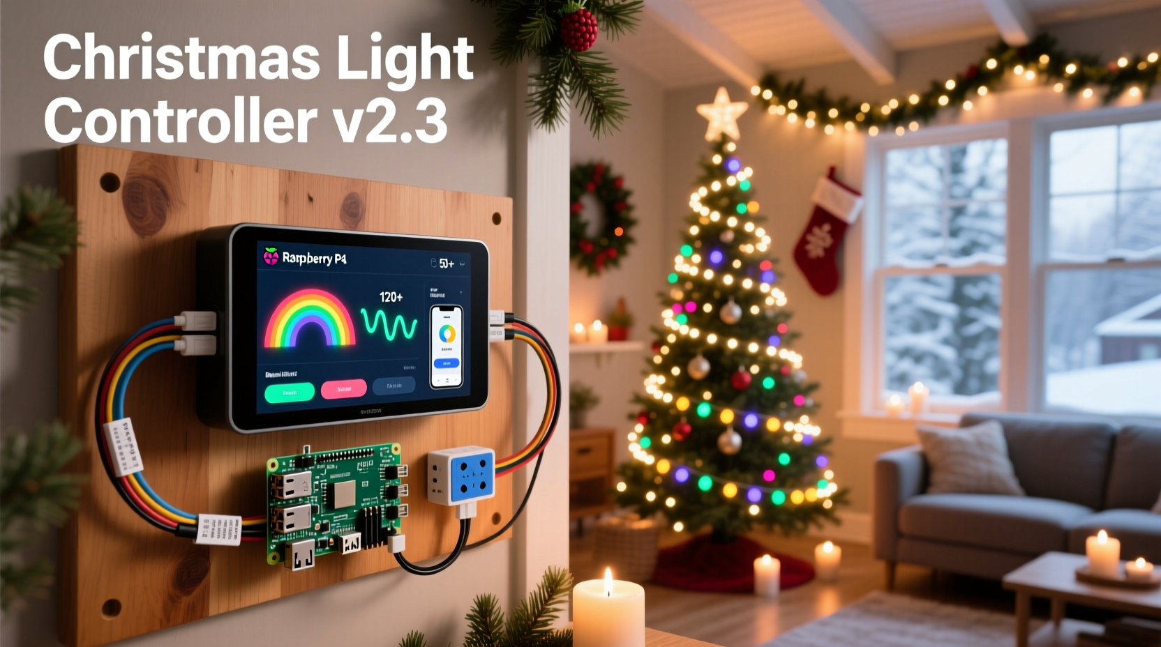 how to program a raspberry pi to control your entire christmas light setup