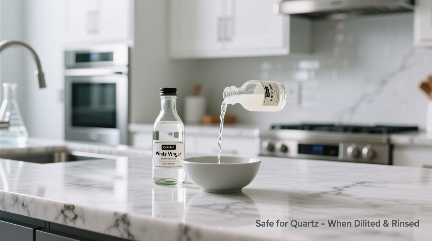 vinegar and quartz safe cleaning facts