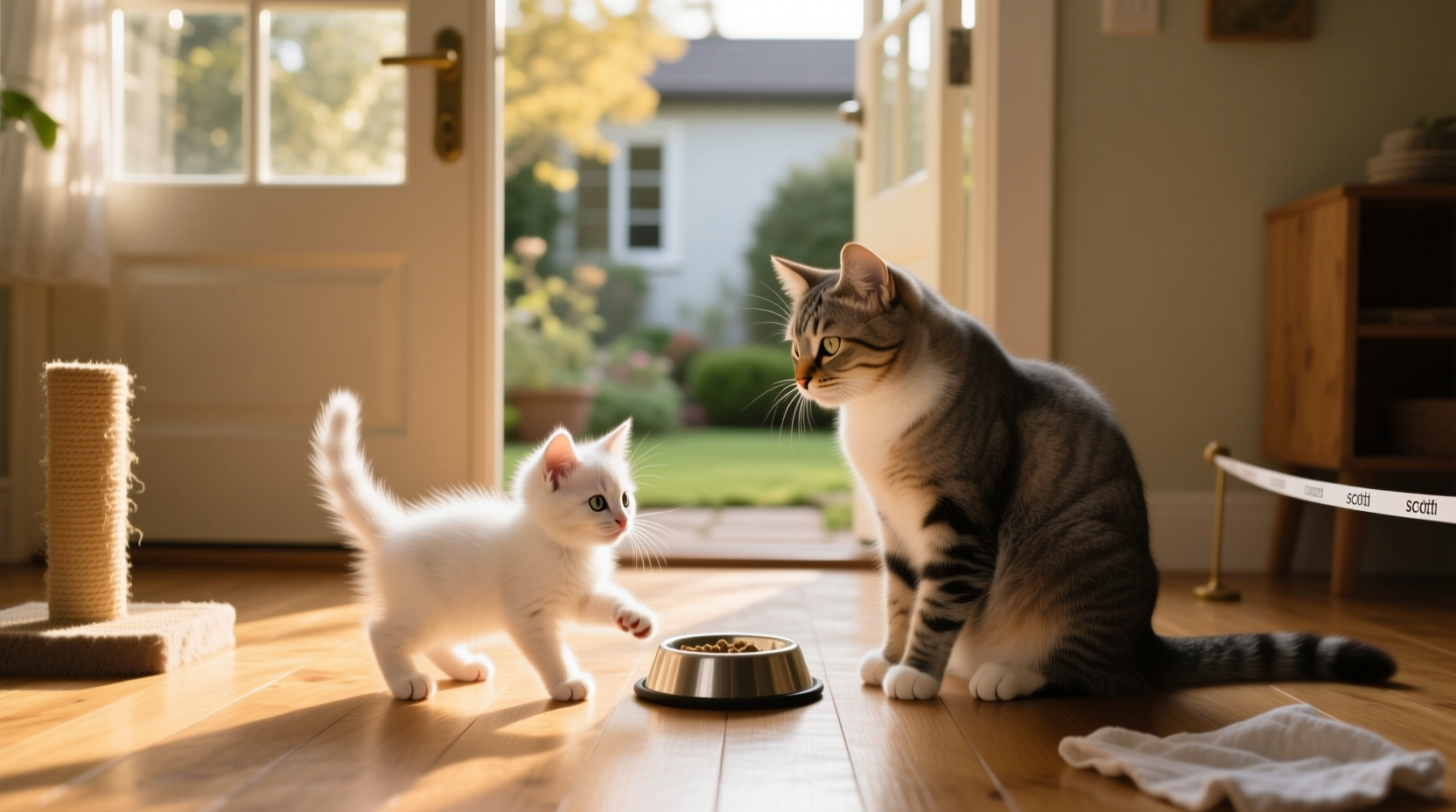 how to introduce a new kitten to an older cat without a fight