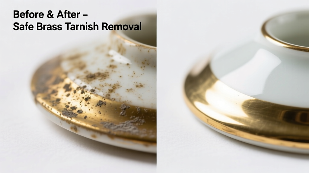 How to Remove Brass Tarnish from Porcelain Safely
