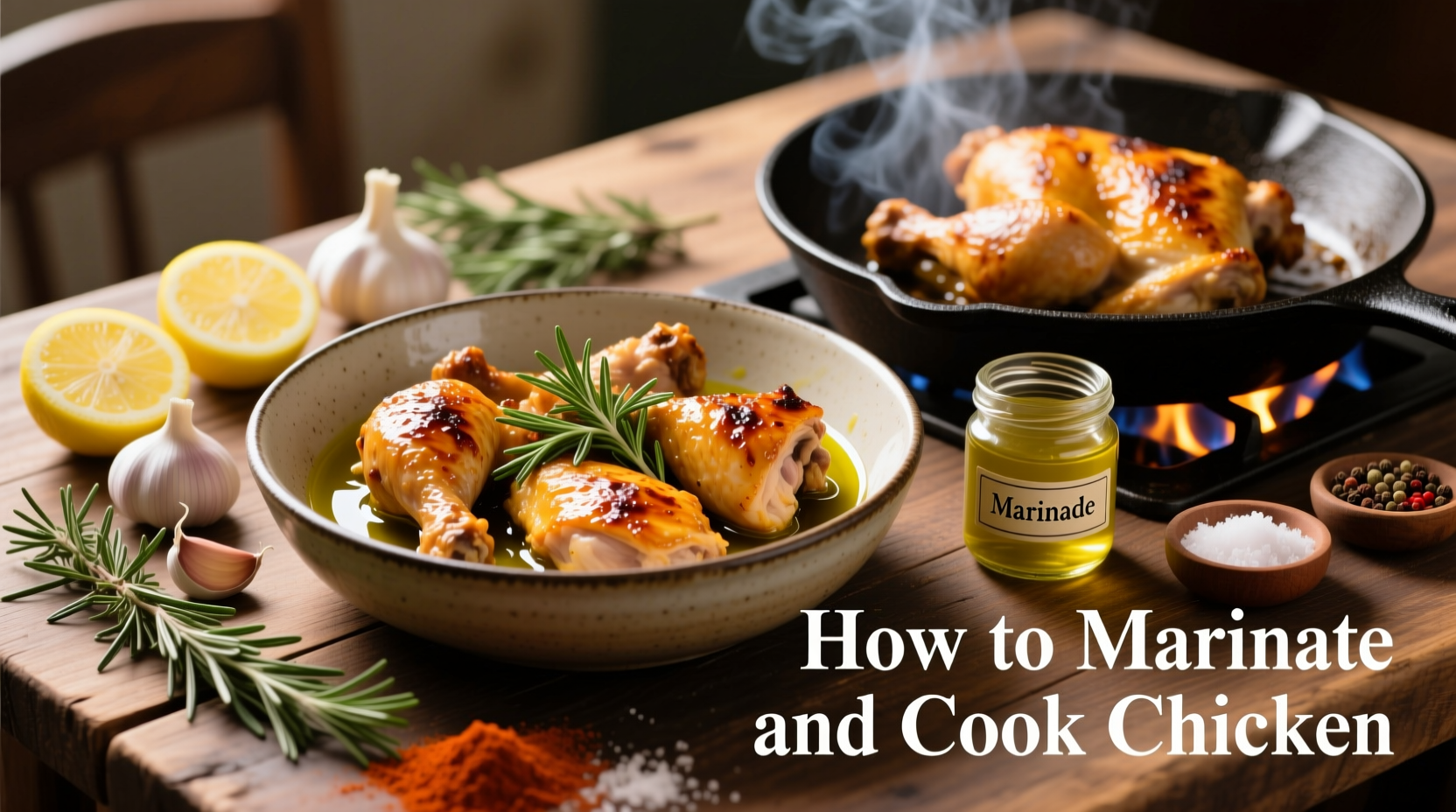 how to marinate and cook chicken