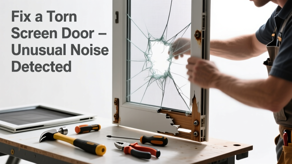 Fix a Torn Screen Door Making Unusual Noise