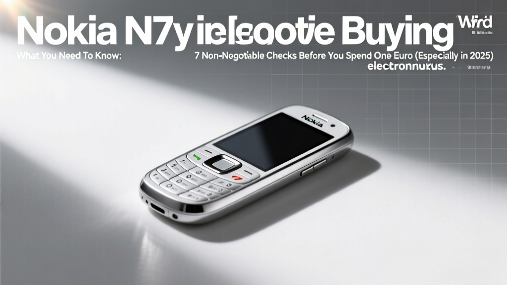 Nokia N73 Buying What You Need To Know: 7 Non-Negotiable Checks Before You Spend One Euro (Especially in 2025)