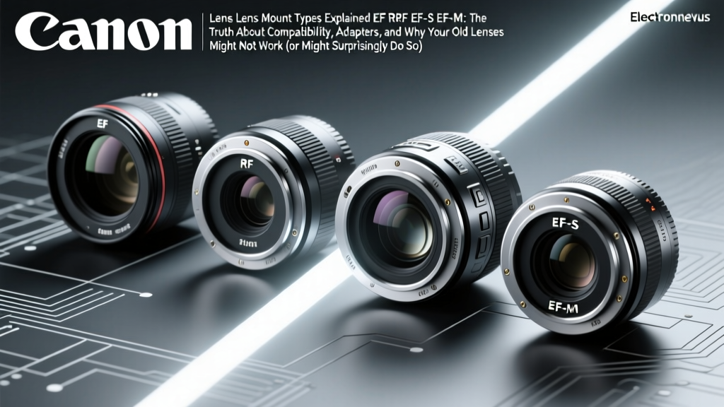Canon Lens Mount Types Explained EF RF EF-S EF-M: The Truth About Compatibility, Adapters, and Why Your Old Lenses Might Not Work (or Might Surprisingly Do So)