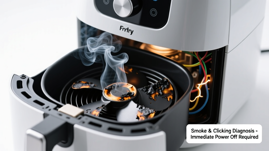 Air Fryer Smoking & Clicking: Quick Diagnosis Guide