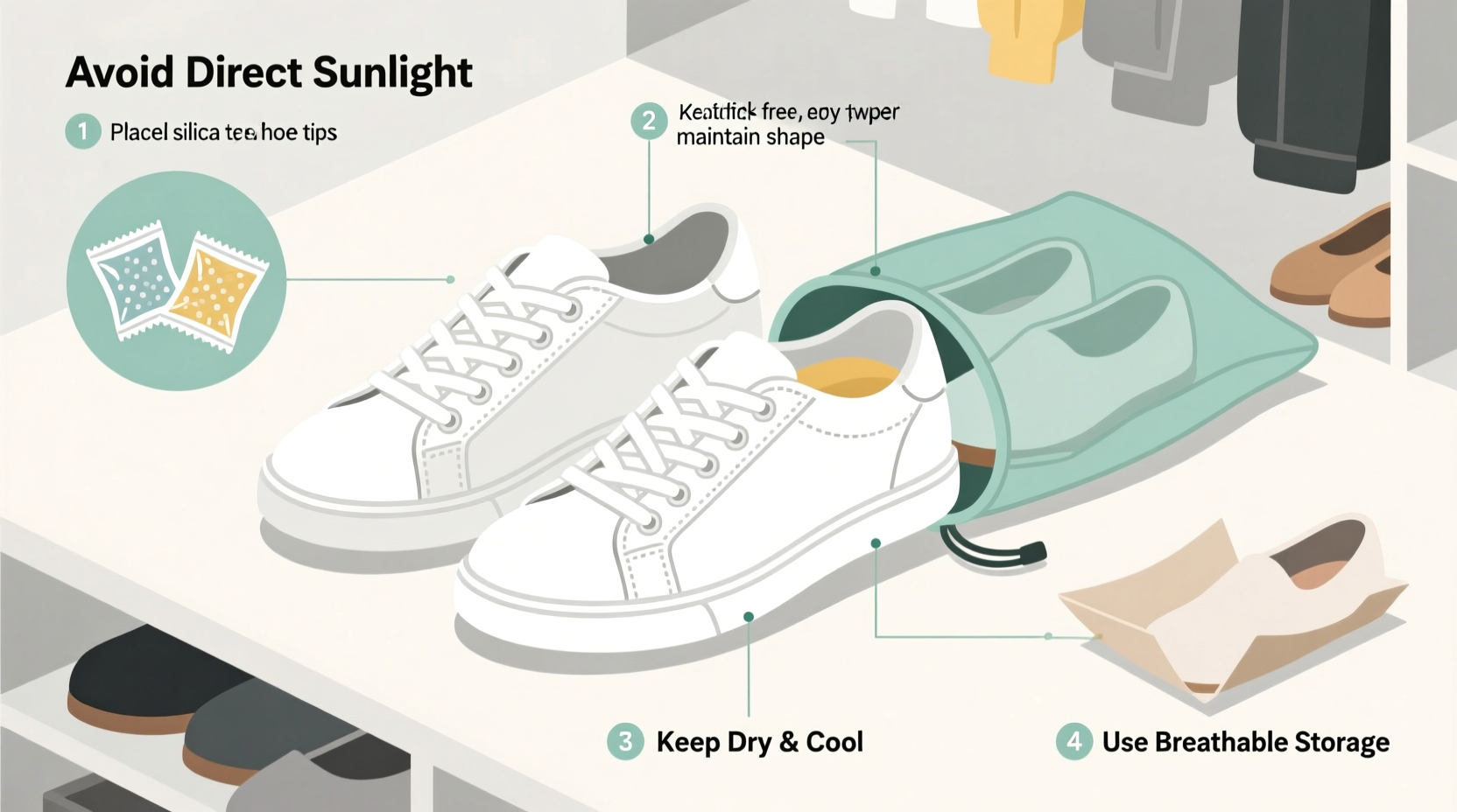 how to prevent your white shoes from yellowing in storage