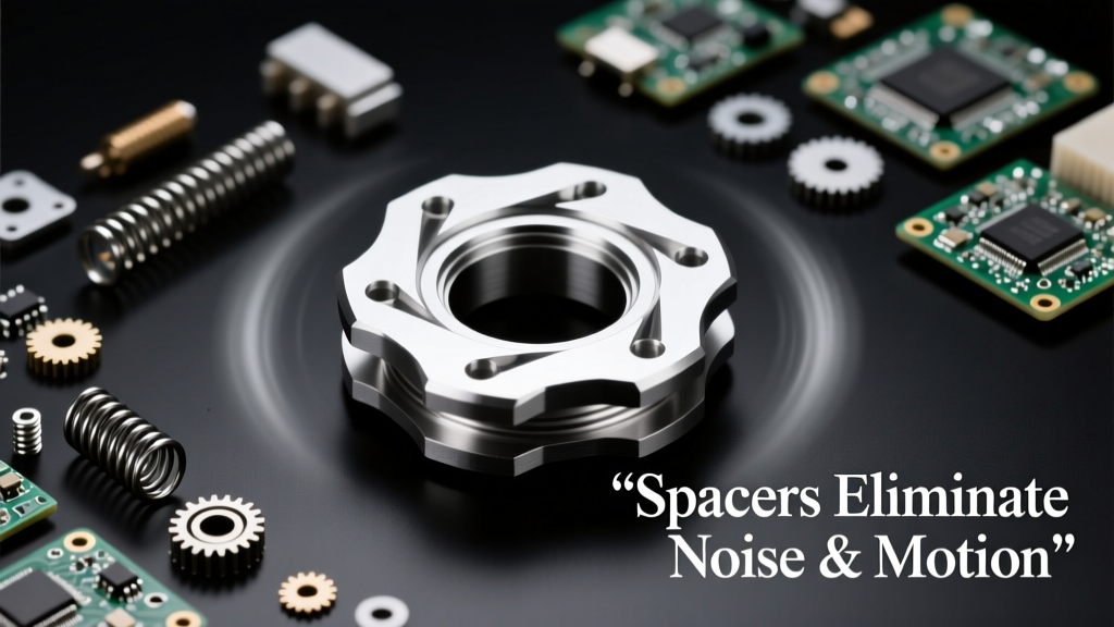 Spacers Eliminate Noise and Motion in Electro-Mechanical Assemblies